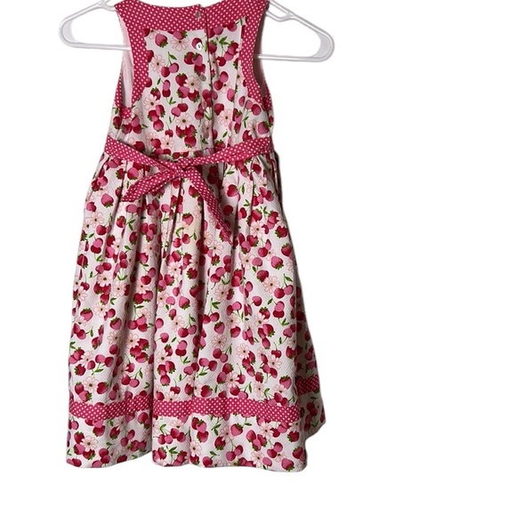 Sarah Louise kids formal dress,floral cherries,pageant,photo 
 sz 6? PTP 11.5 - Picture 8 of 16